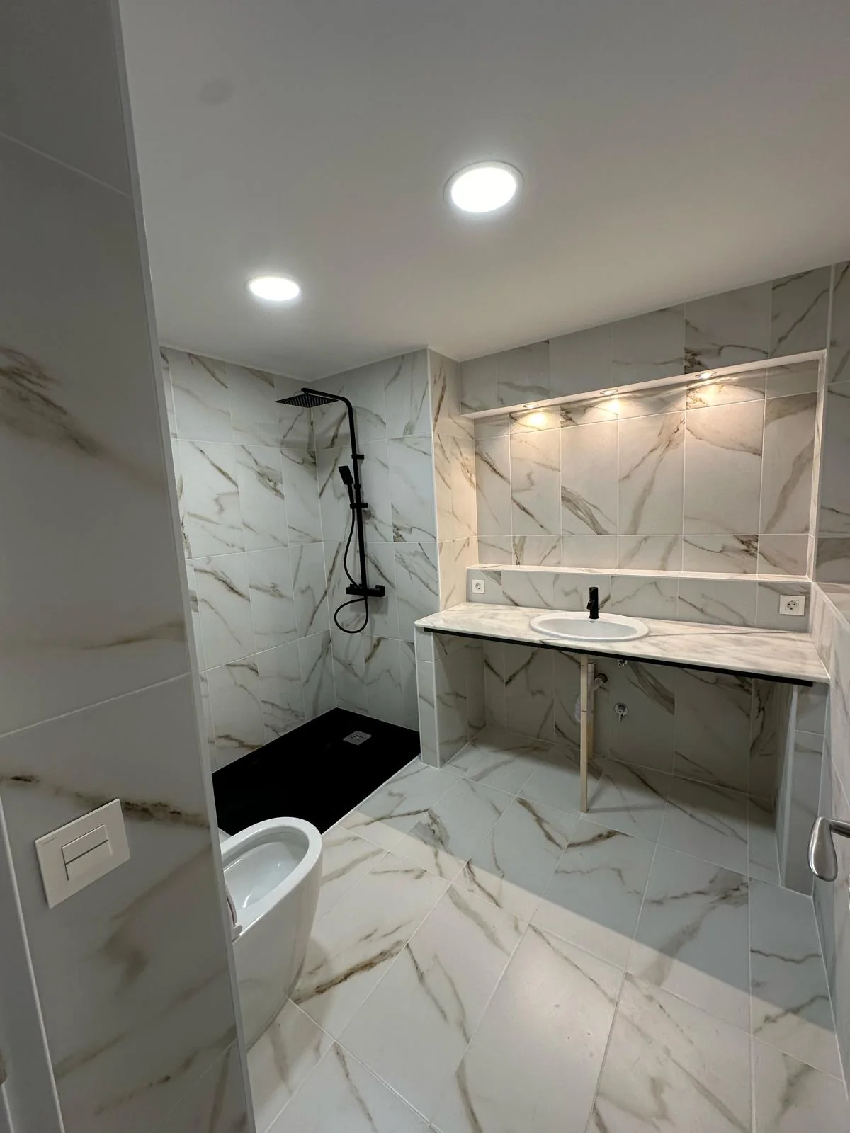 Marble bathroom